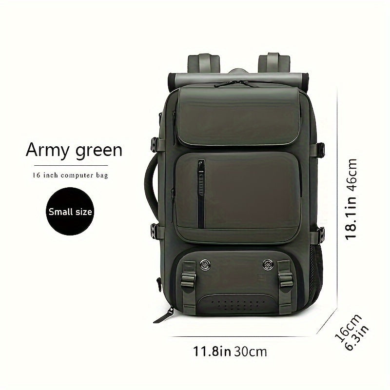 Ko'p funksiyali sayohat ruksak, noutbuk bo'limi, USB porti, katta sig'im, mustahkam naylon material. Qo'lda yuvish mumkin, professional quruq tozalash tavsiya etiladi. Guanchjouda ishlab chiqilgan.