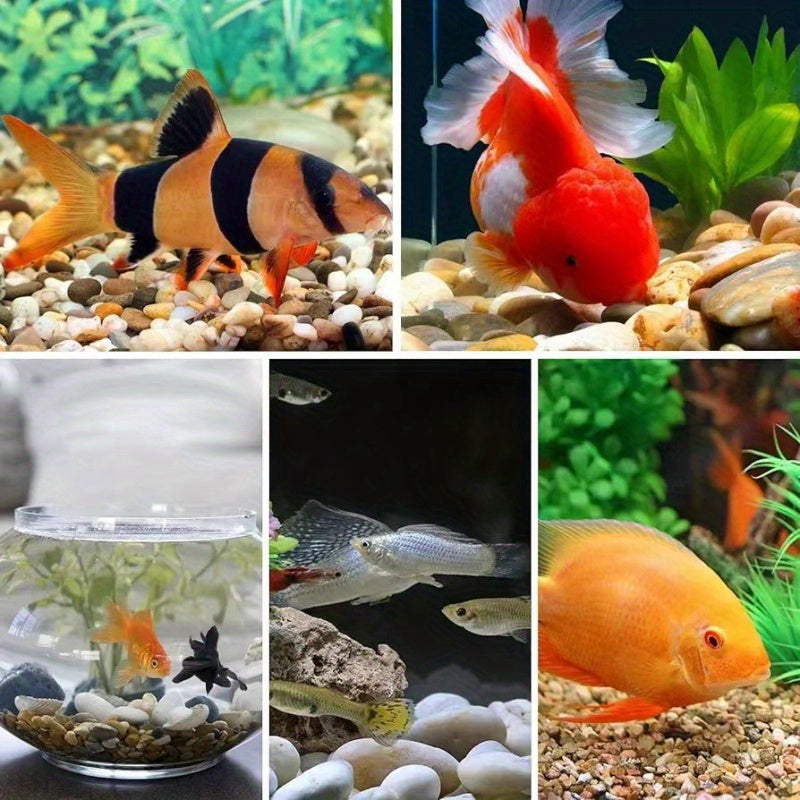 500g Natural Stone Pebbles for Aquarium Garden Landscaping White Black Brown Gray