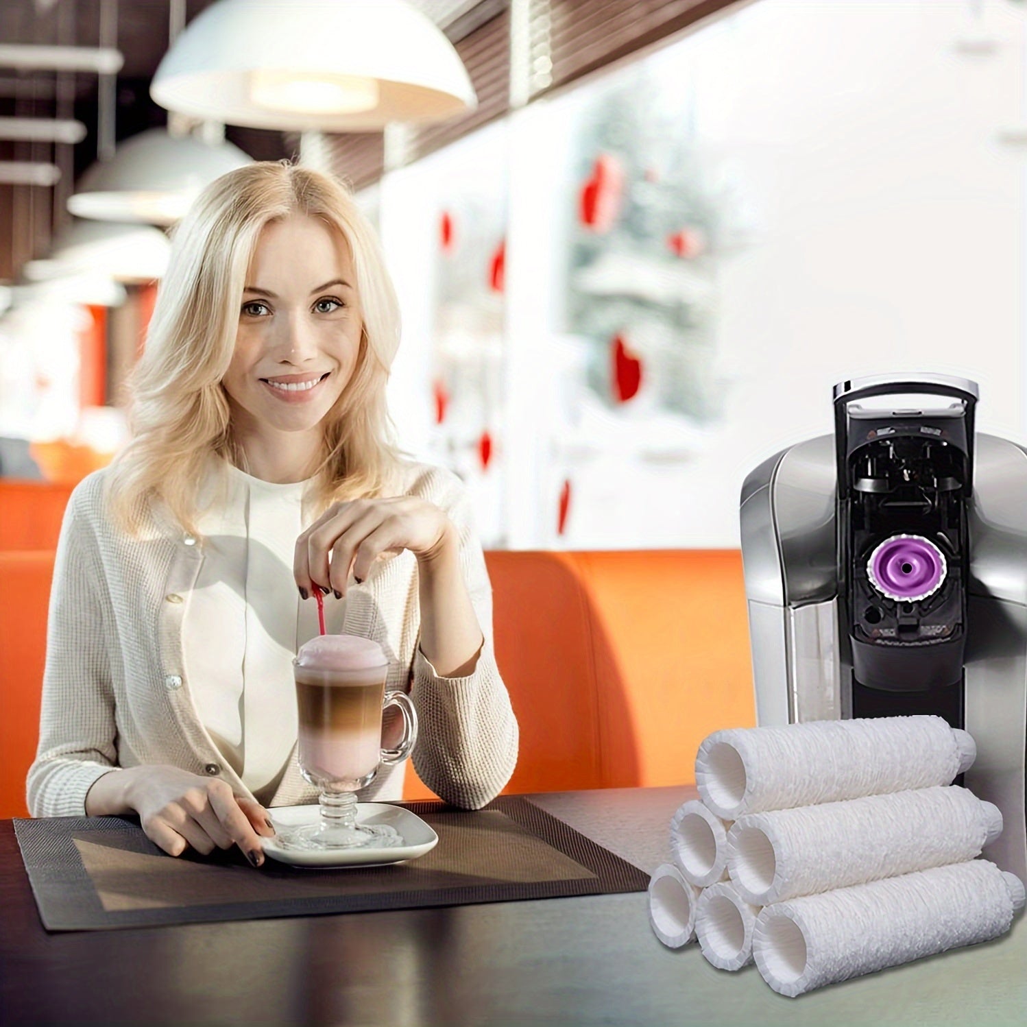 Bulk Pack of Wooden K-Cup Coffee Filters Reusable Disposable for Single Cup Brewing