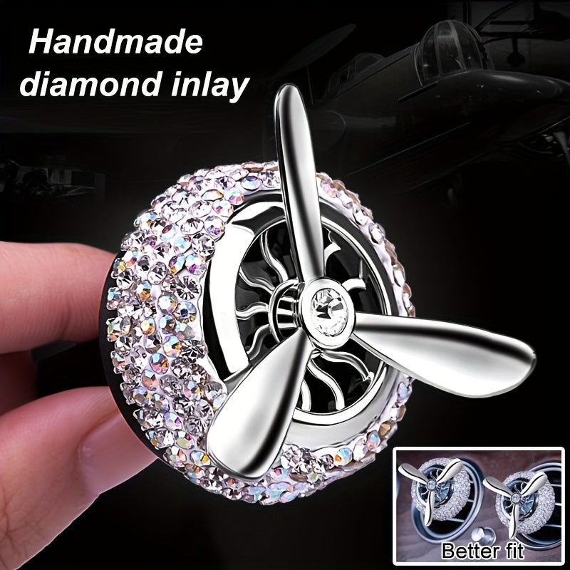 Ayollar uchun toʻliq avtomobil ventilyatsiya ventilyator uchun havo tozalash tabletkalari, aylanadigan fan, dekor