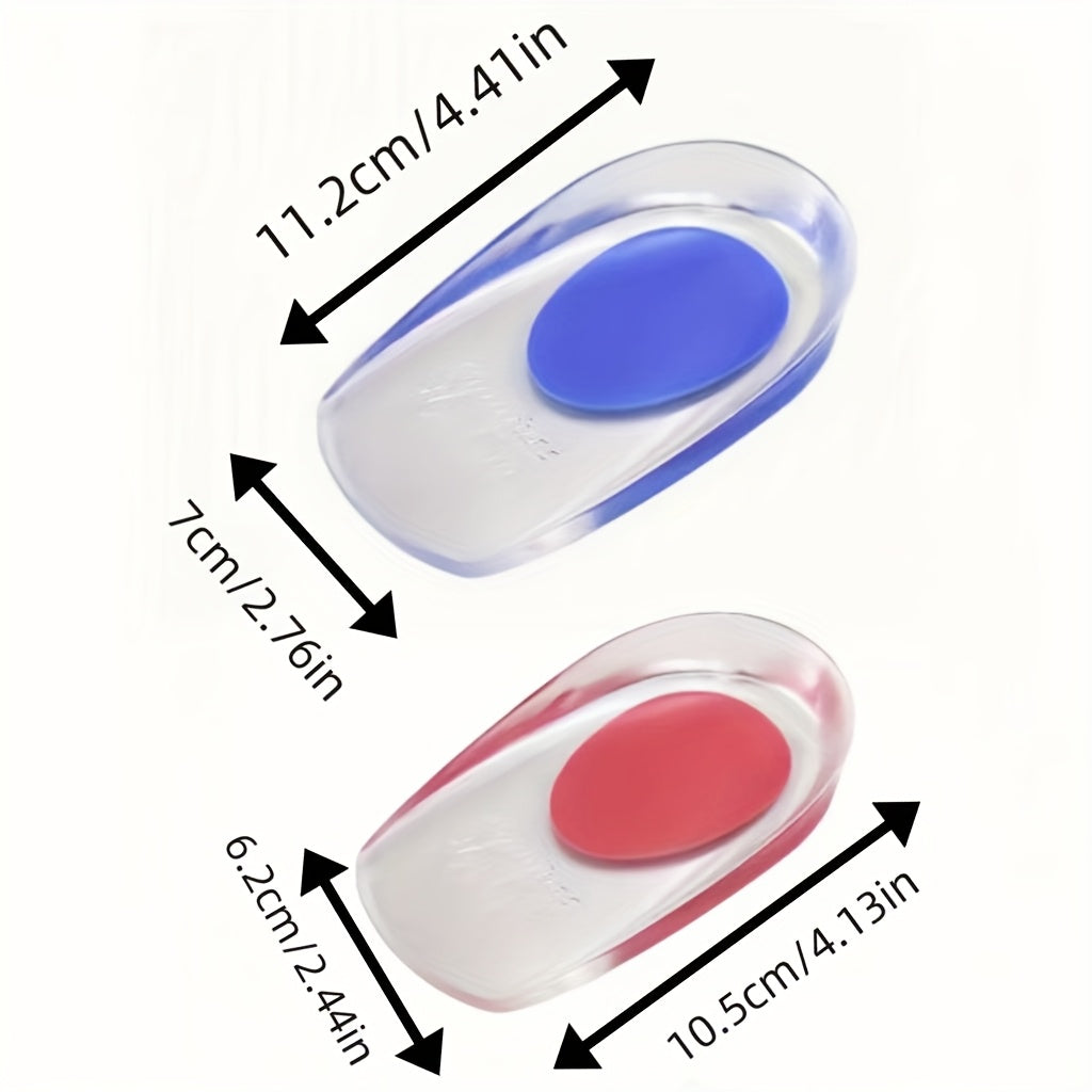 Uniseks jel balandlik qo‘shimchali oyoq kiyim ichki qismi 3-to‘plam, sirpanishga qarshi, shokni yutuvchi, ko‘k qizil oq