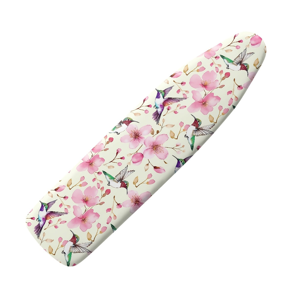 Ironing Board Cover Floral Hummingbird Pattern 38x137cm Thick Padding Elastic Edge