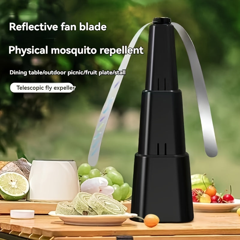 Retractable Fly Fan Portable Insect Repellent for Camping and Parties