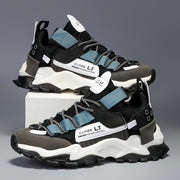 Мужские всесезонные беговые кроссовки с геометрическим принтом букв, дышащие, удобные, повседневные, спортивные туфли