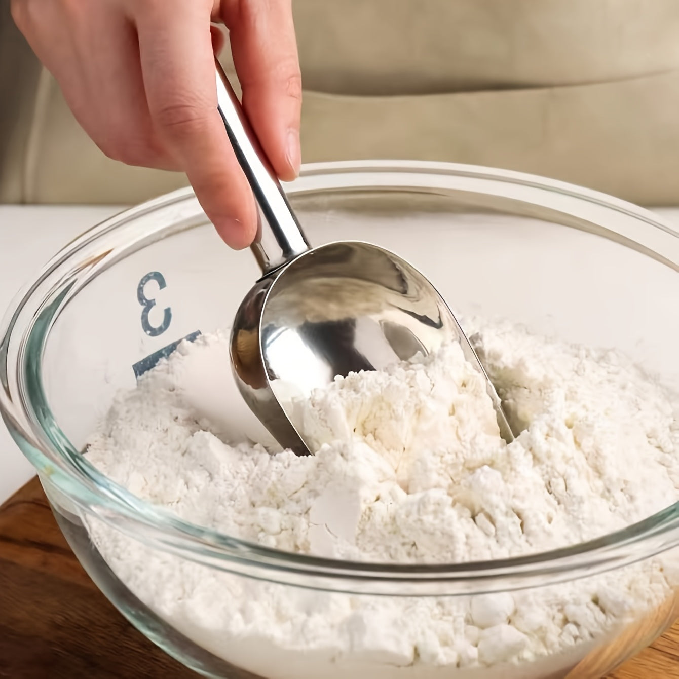 Stainless Steel Ice Scoop for Kitchen Utility, Ice, Coffee, Flour, Candy