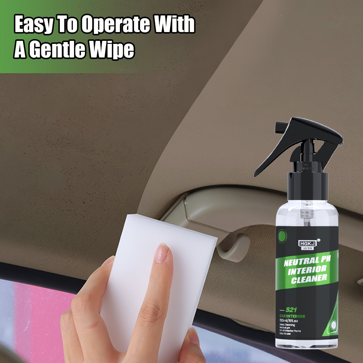 Spray limpiador de tapicería para interiores de coche para cuero, tela y techos 500ml