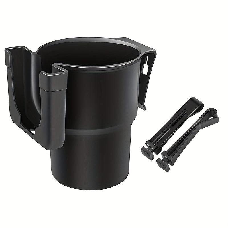 Multi-Purpose Car Cup Holder with Phone Stand Durable PP Vent Clip Adjustable Organizer