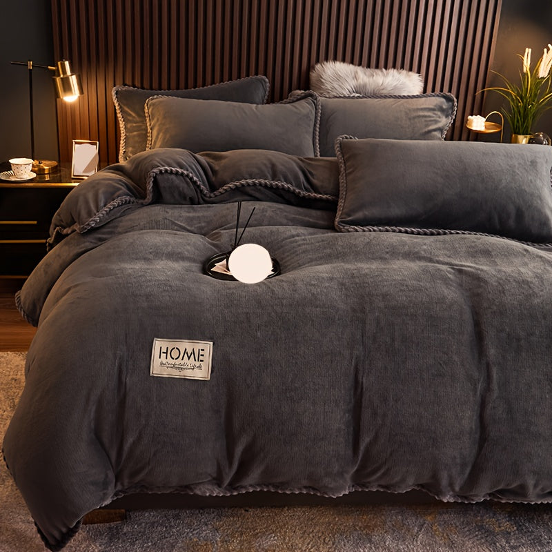 Ikki tomonlama sut velsoft yostiq qopqog'i, yostiq yadroisiz va yostiqchasi bilan, barcha fasllar uchun mos.