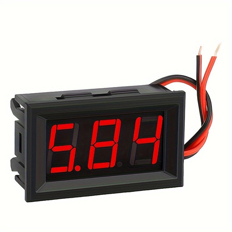 Digital Mini Volt Meter 5-120V LED Display Battery Monitor DC Voltage Tester
