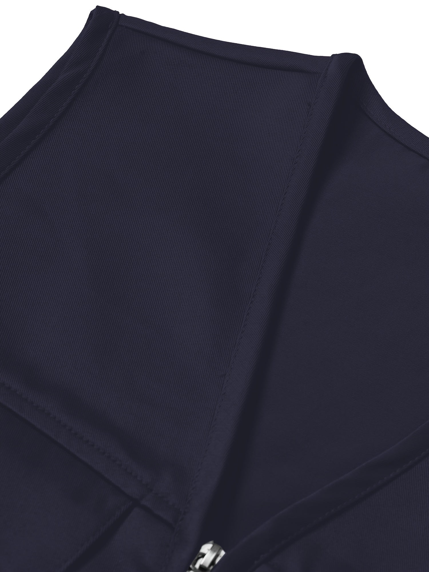 Plus Size Men's Polyester Vest with Multiple Pockets for Hiking and Outdoor Activities