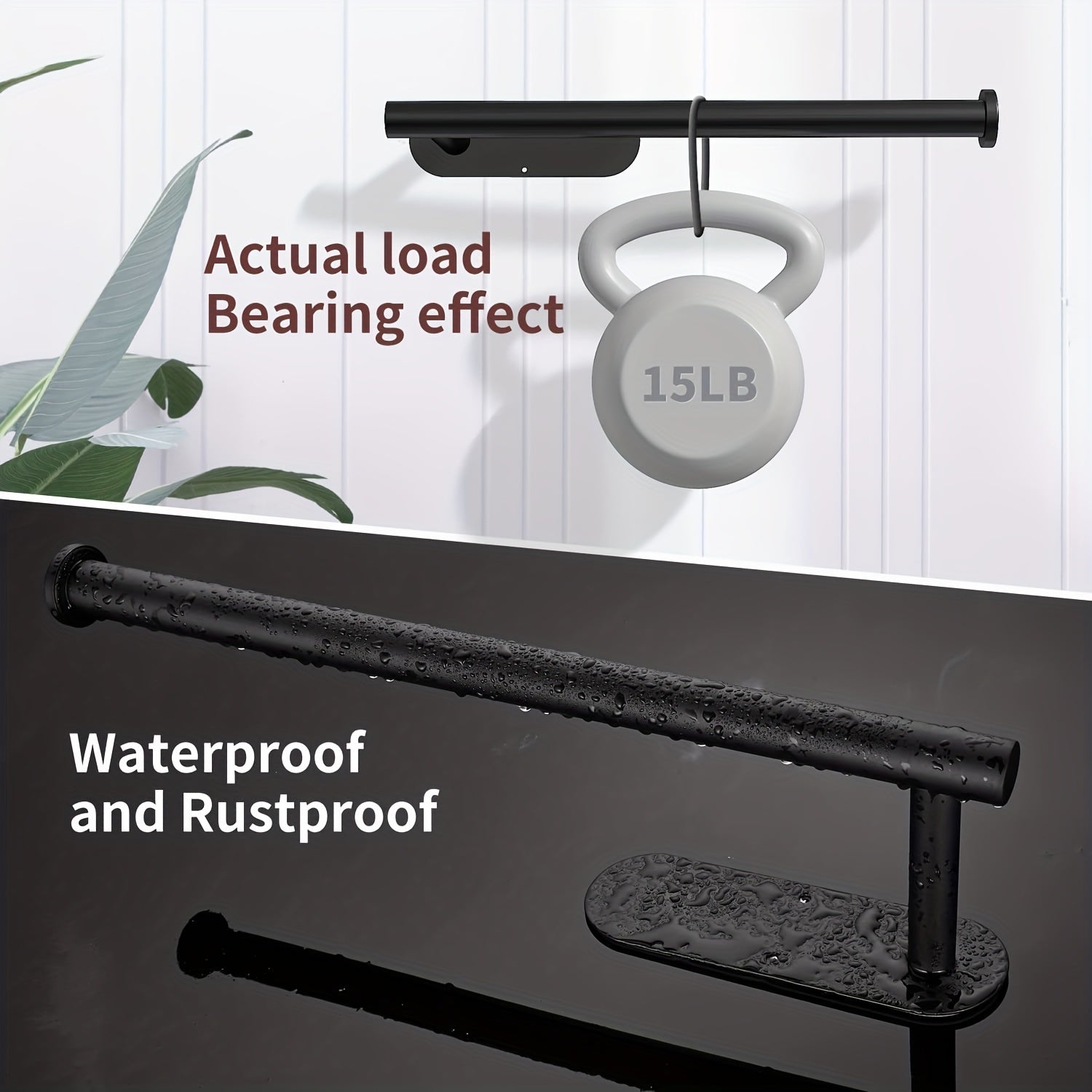 O'z-o'zidan yopishadigan qog'oz sochiq tutgichi, shkaf osti, teshiksiz, oshxona va hammom uchun