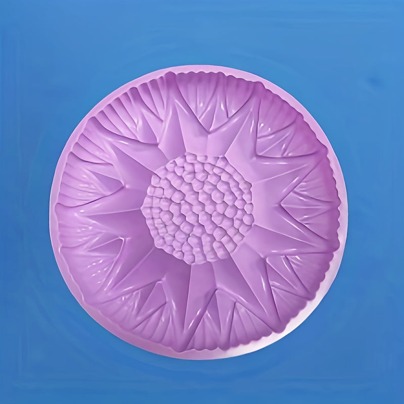 Large Silicone Sunflower-Shaped Pastry Cake Mold 26cm Baking Kitchen Accessory