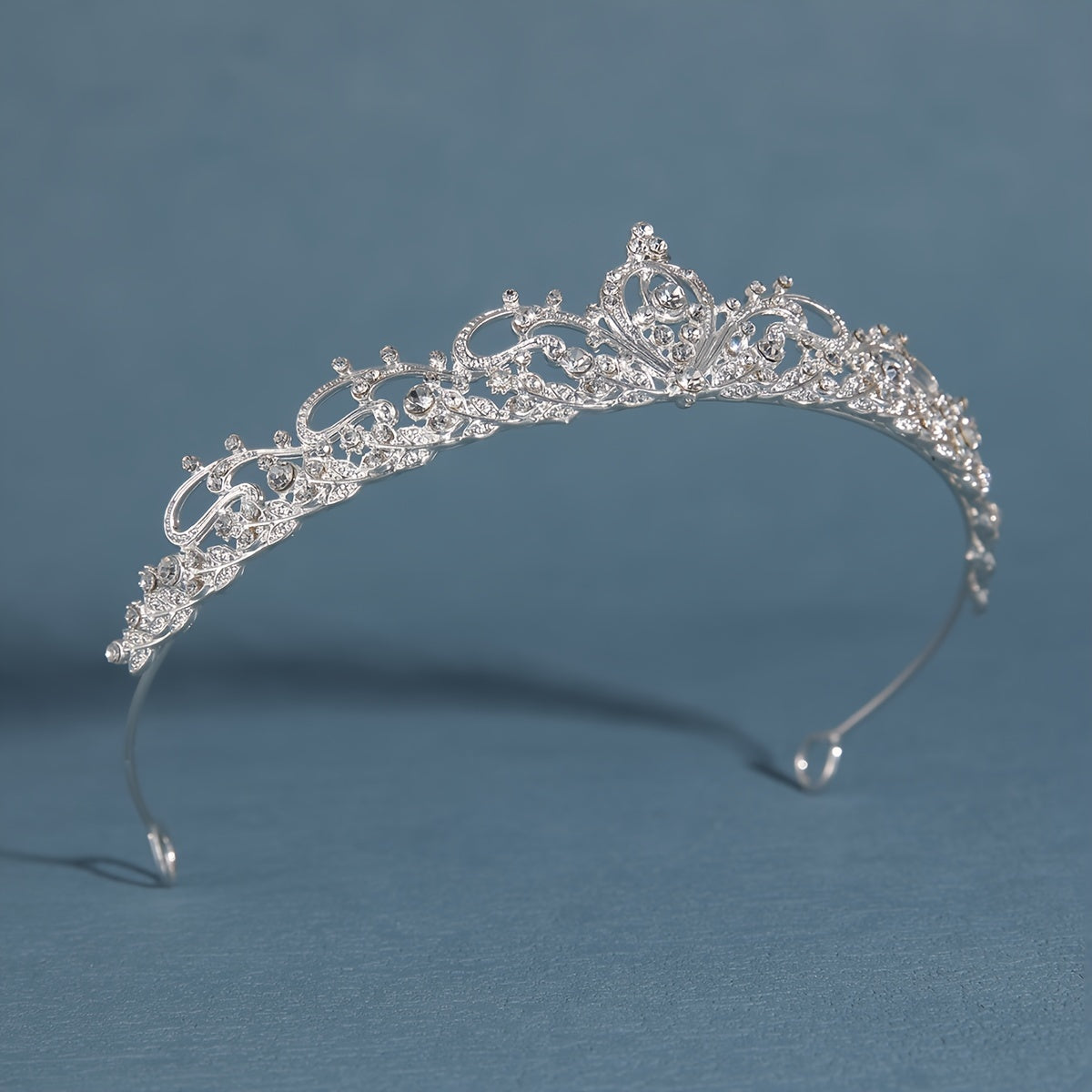 Diadema Golden Crown con diamantes para fiestas, bodas y cumpleaños