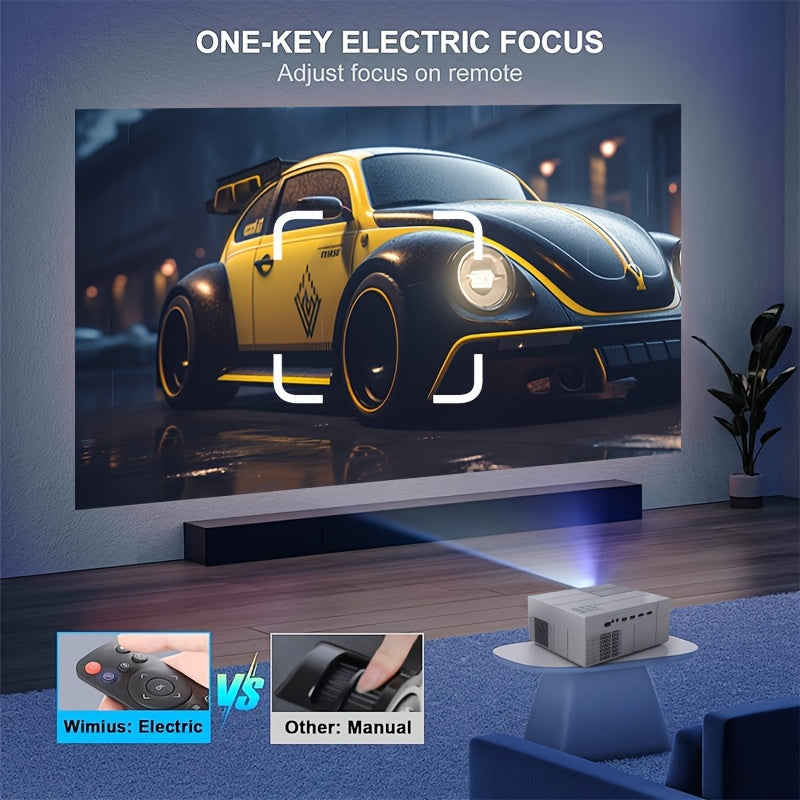 Android Smart Projector Full HD 1080P 20000 Lumens Wireless Screen-to-Screen