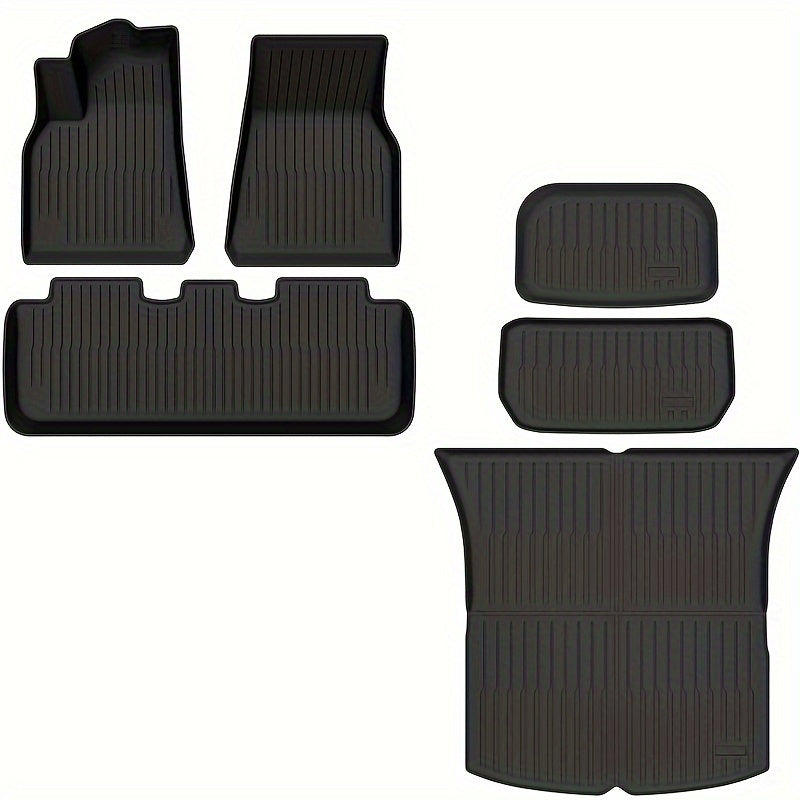 All-Weather Rear Floor Mats for Tesla Model Y 2021-2023 Custom Fit Cargo Liner