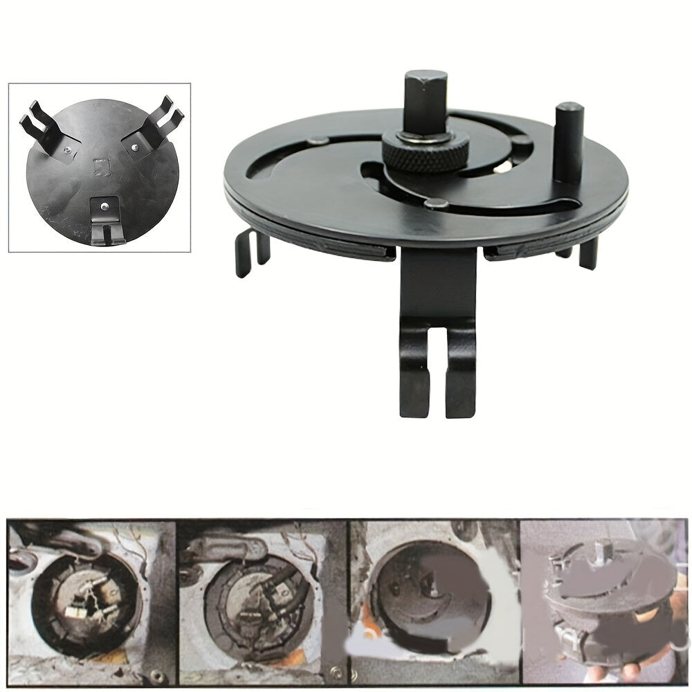 Universal 3-in-1 yonilg'i tanki qopqog'i kaliti, sozlanadigan po'lat ochiq uchli kalit