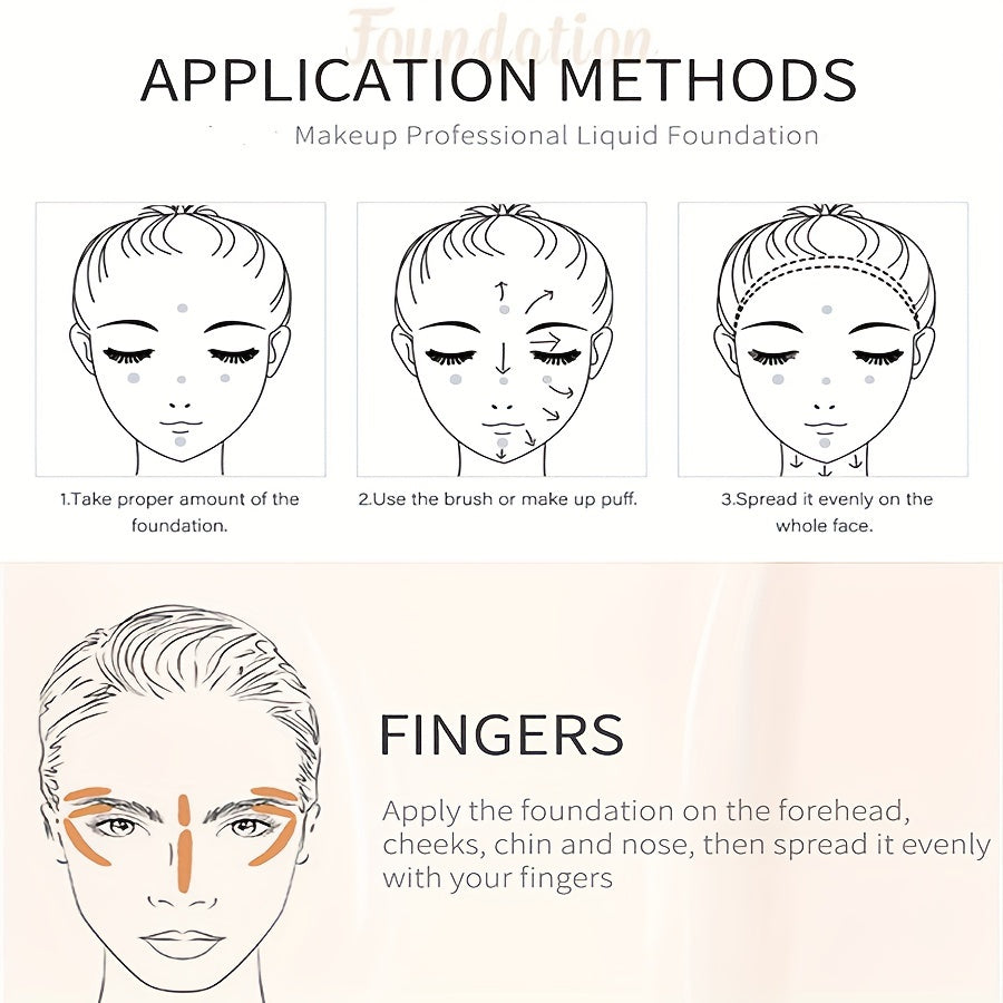 Base líquida natural para mujer con bomba 30ml corrector en varios colores