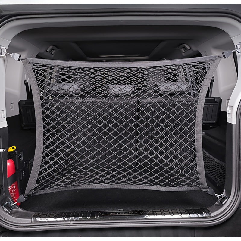 Red de carga de nylon para maletero y portón trasero del vehículo, malla de almacenamiento segura