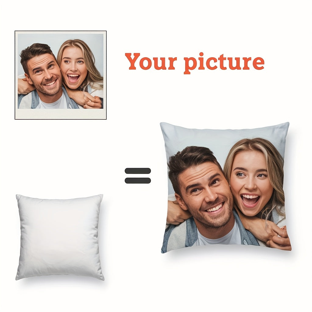 Personalized 18x18 Polyester Pillow Cover for Home Decor and Gifts