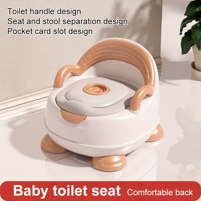 Kids Potty Training Seat Shiny Gold Plastic for Boys and Girls
