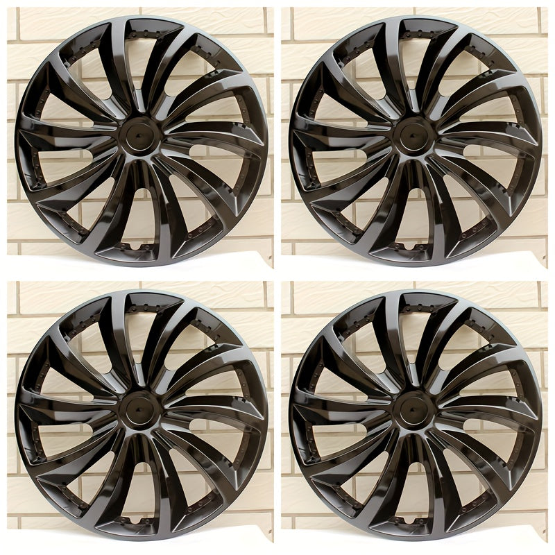 15-Inch Steel Wheel Cover Snap-On Hubcap Durable Plastic Car Accessory