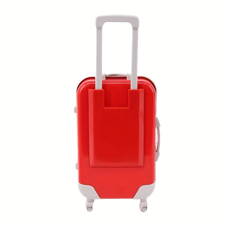 Мини-ящик для украшений на колесиках с большой вместимостью для безделушек и косметики