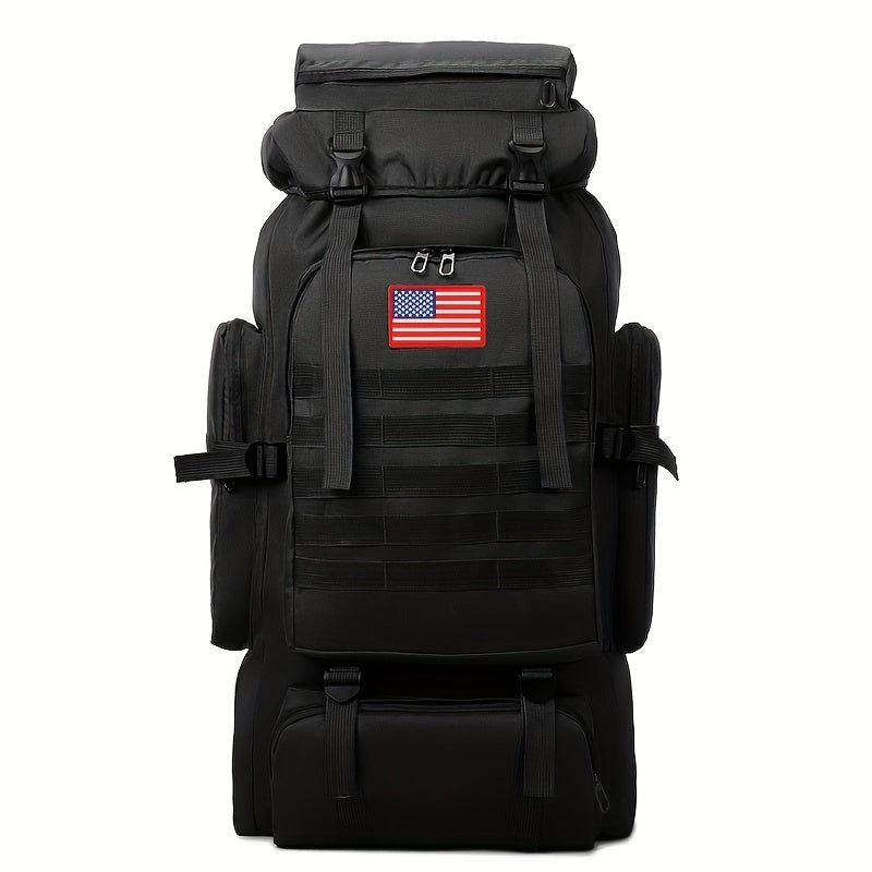 Large 80L Water-Resistant Hiking Backpack for Men and Women Travel and Mountaineering