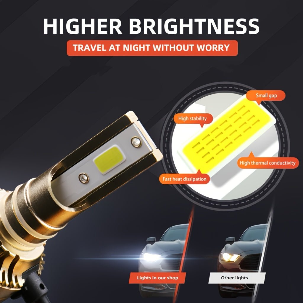 2 шт. автомобильная лампа головного света 9005 9006 H11 H4 H7 H1 120 Вт 6000K белый высокий и низкий луч