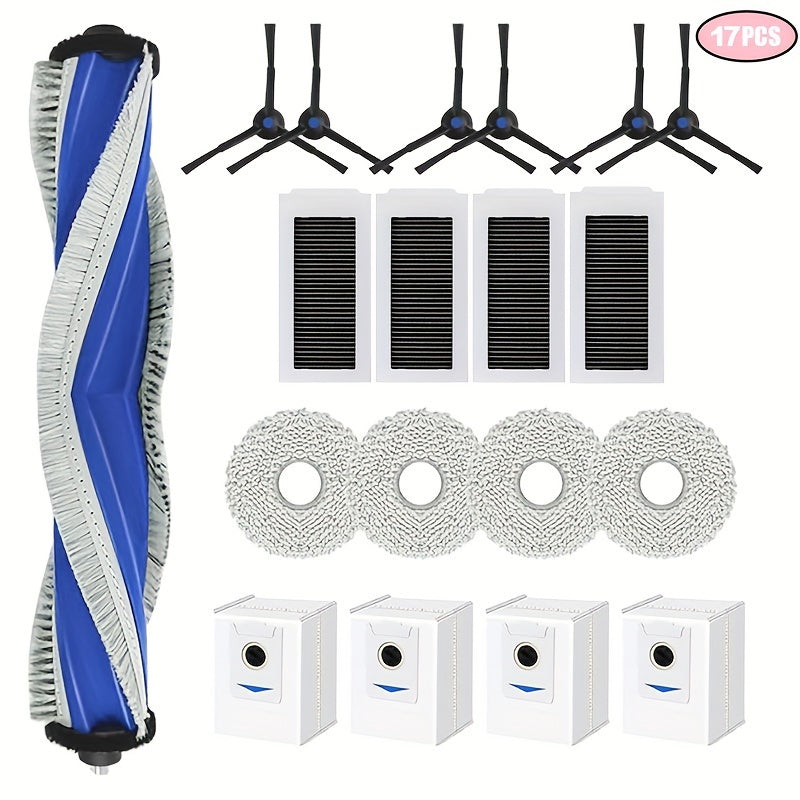 Replacement Parts Kit for Robot Vacuum Includes Main Brush HEPA Filters Mop Cloths Side Brushes
