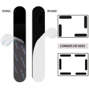 12-Pack Silicone Non-Slip Carpet Grip Tape for Hardwood Floors and Tiles