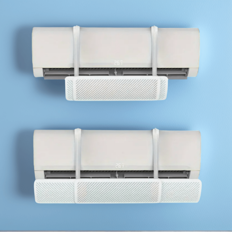 Deflector de aire acondicionado de plástico para hogar, oficina y tienda. Previene corrientes de aire, condensación y tiene un diseño moderno