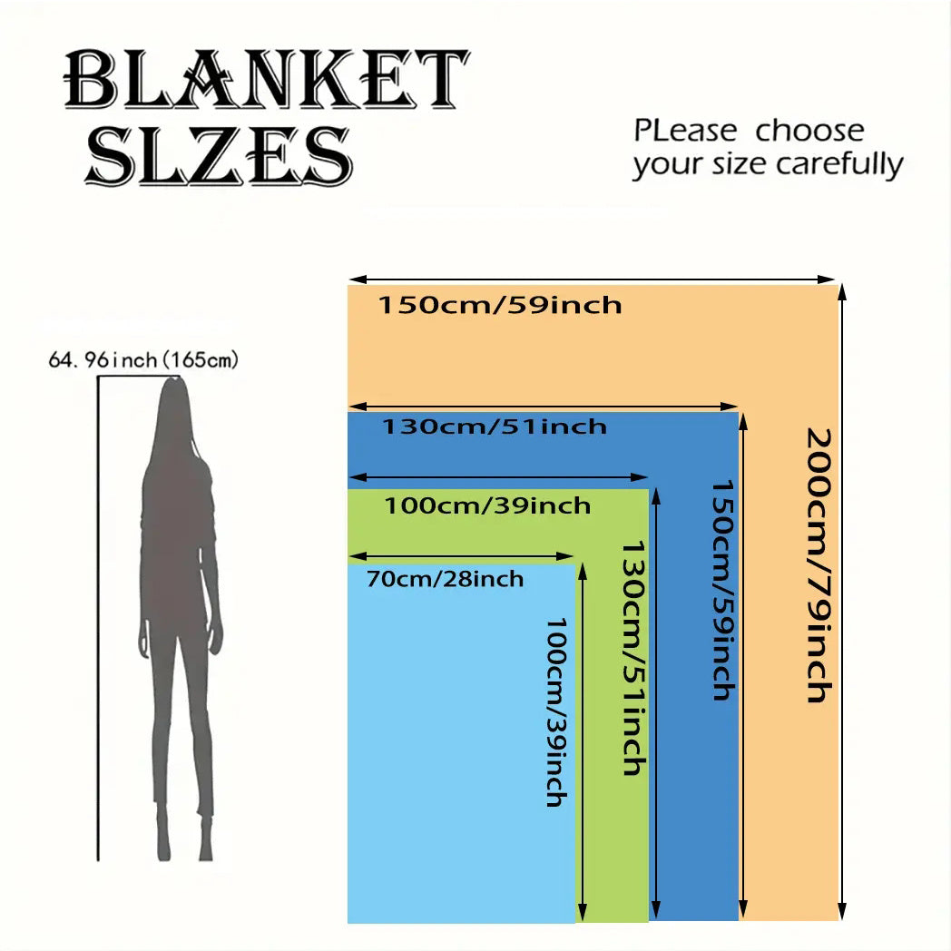 Flannel Blanket with "I Love You to The Moon and Back" Print Soft All-Season Polyester 250-300gsm