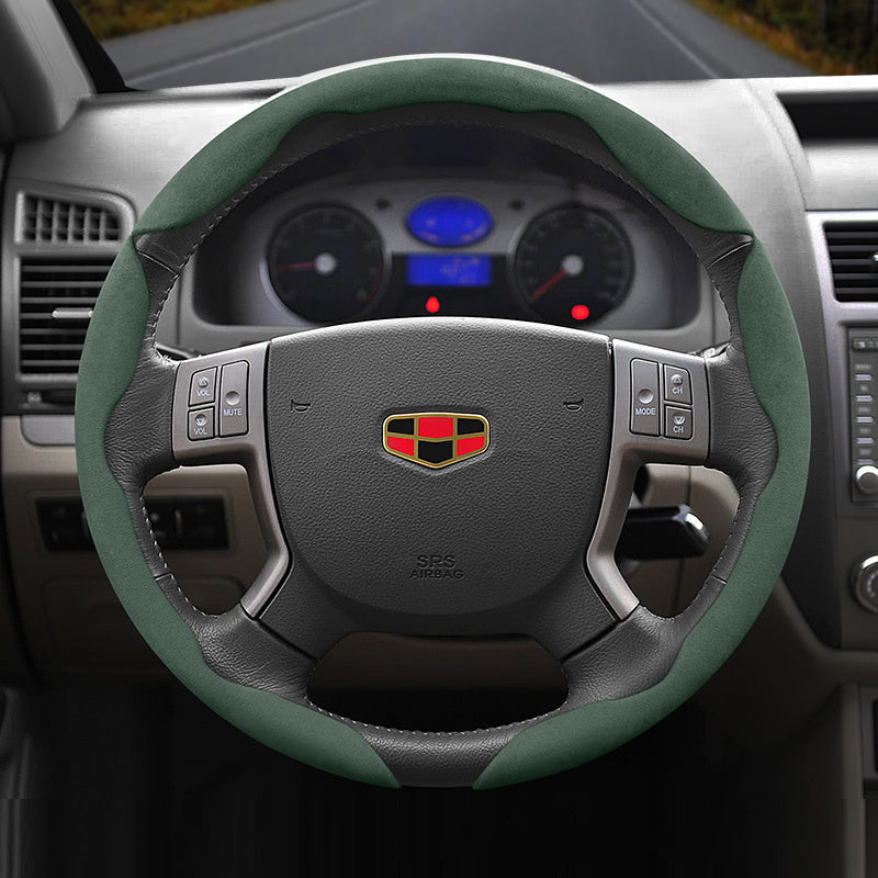 Universal Fleece Anti-Slip Ultra-Thin Steering Wheel Cover for All Seasons