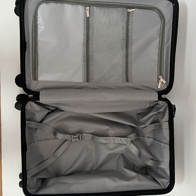 Hard Shell Luggage with Aluminum Handle TSA Lock USB Port Spinner Wheels Laptop Sleeve Black White Yellow Green