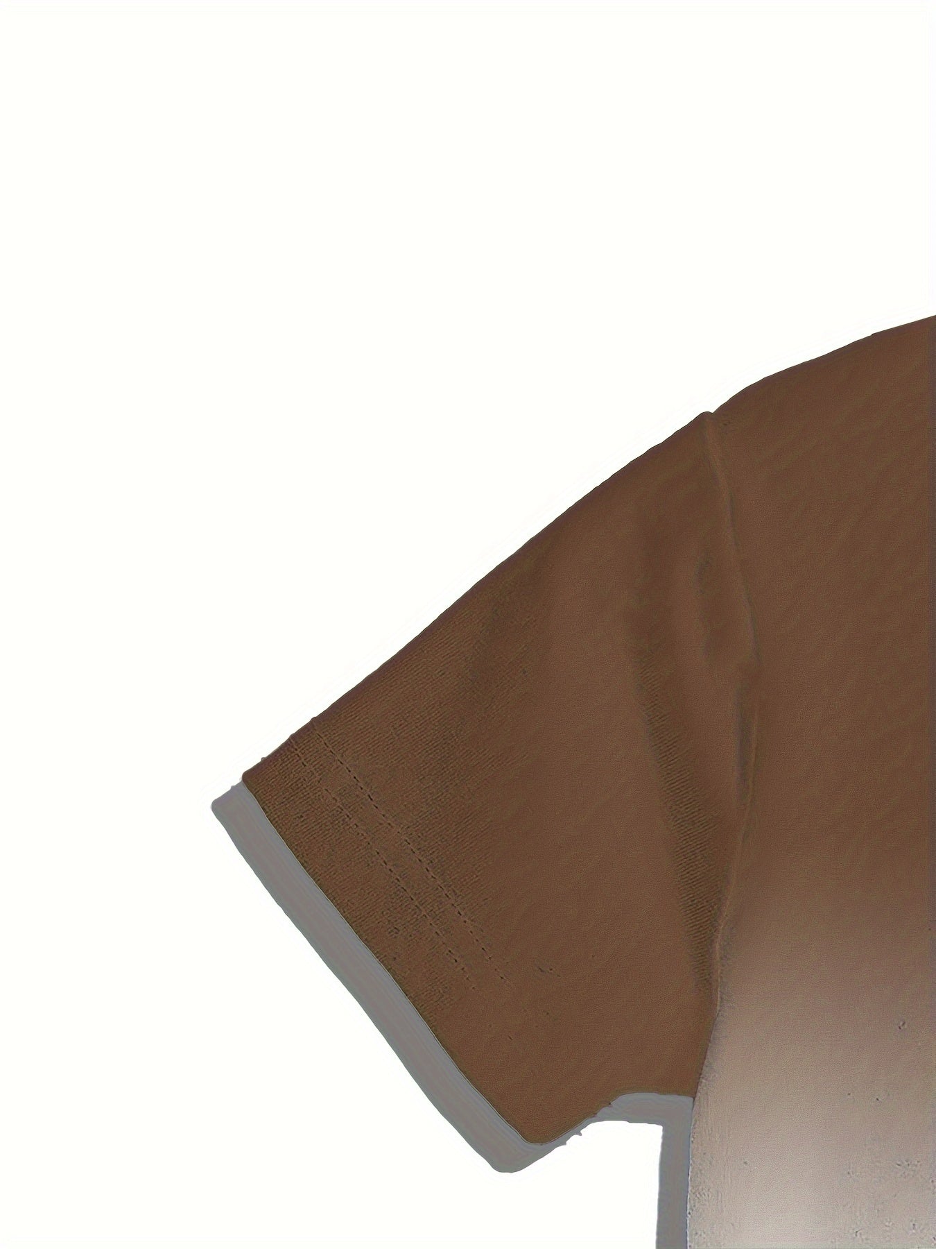 Men's Summer Outfit Set Gradient Pattern Crew Neck T-Shirt Elastic Waist Shorts