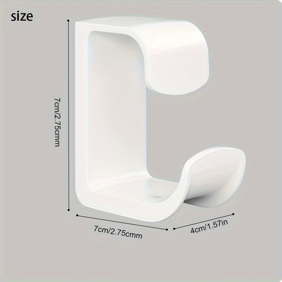 Wall Mount Plastic Hooks for Washbasin Industrial Style Bathroom Organizer