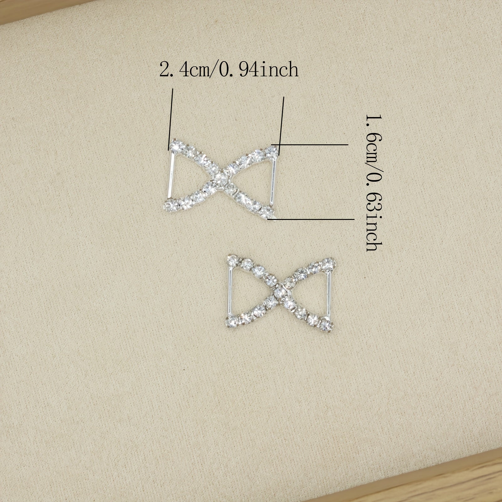 2PCS Womens Rhinestone Shoe Charms Colorful Artificial Diamond Sneaker Decoration