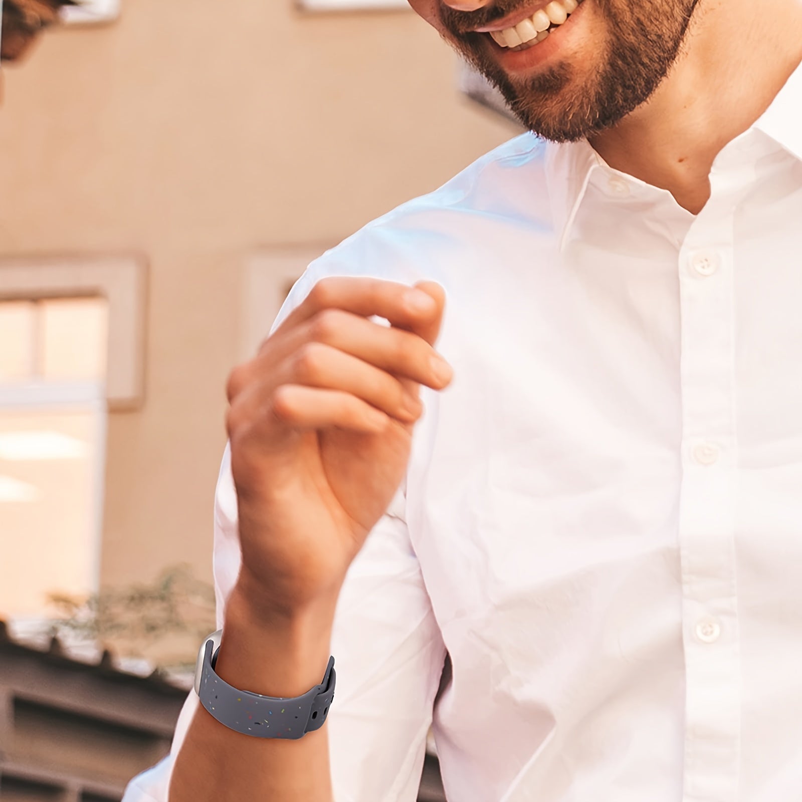 Silicone Sports Watch Band for Men Women Waterproof Compatible with 38mm 49mm Smartwatch