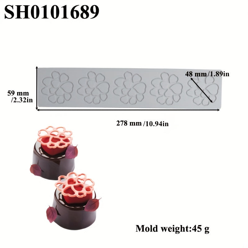 Bo'sh Yaproq Sevgi Qoplamasi Karamel Bezaklari uchun Qoplama, Molekulyar Sovuq Taomlar uchun Pishirishda Fonda Qoplama, Bo'sh Shirinlik Bezaklari Qoplamasi