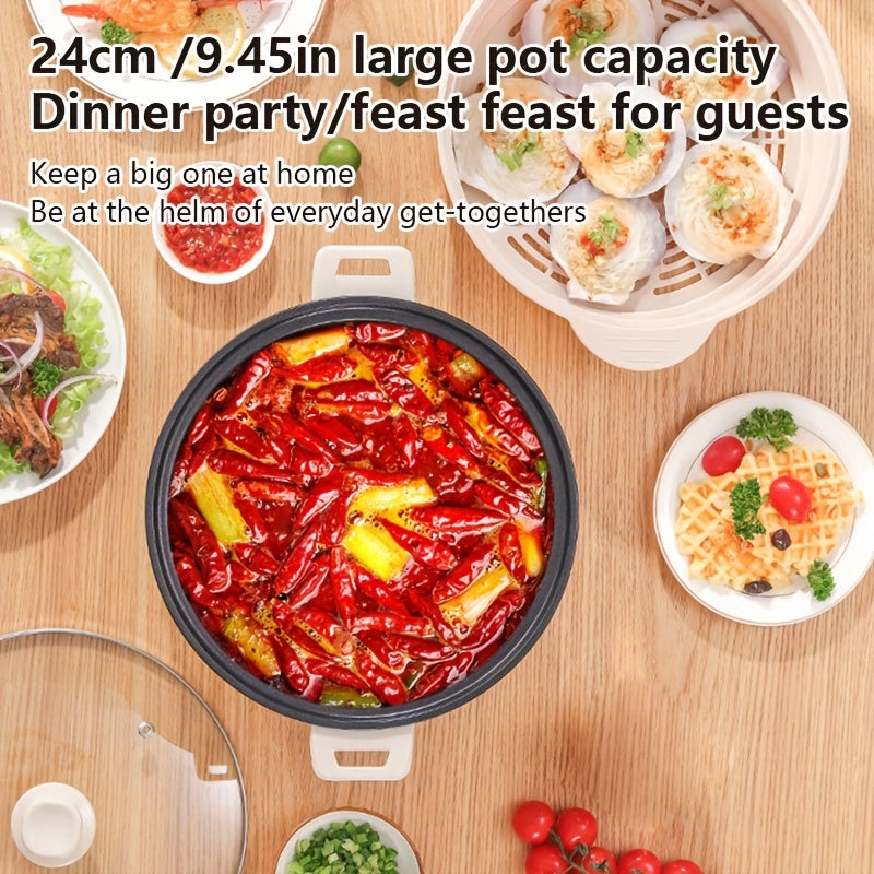 Electric Cooking Pot 1-Pack Non-Stick 220V Household Multi-Functional Kitchen