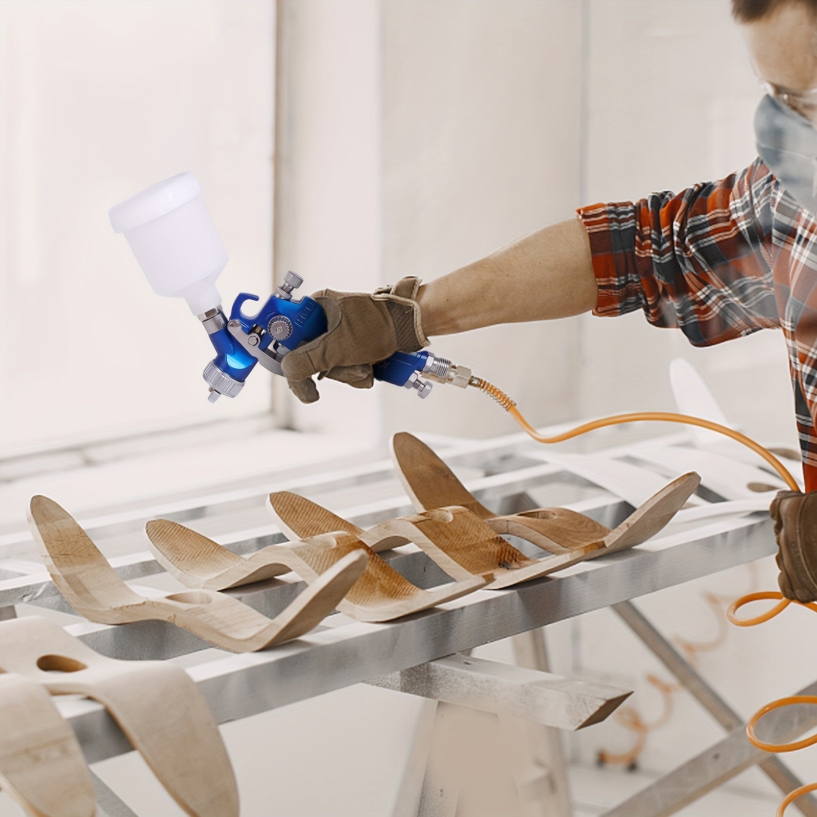 Mini Auto Car Spray Gun Paint Sprayer Spot Repair 0.8mm Nozzle