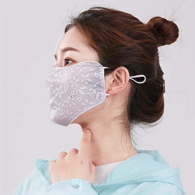 Women’s UV Protection Face Mask Breathable Ice Silk Summer Thin Eye Mask Pack of 1-5