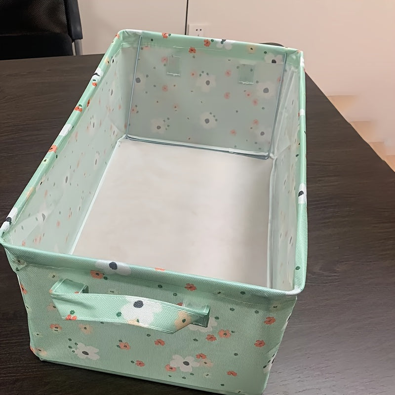 Small Fabric Storage Box for Clothes and Household Items in Living Room or Dorm