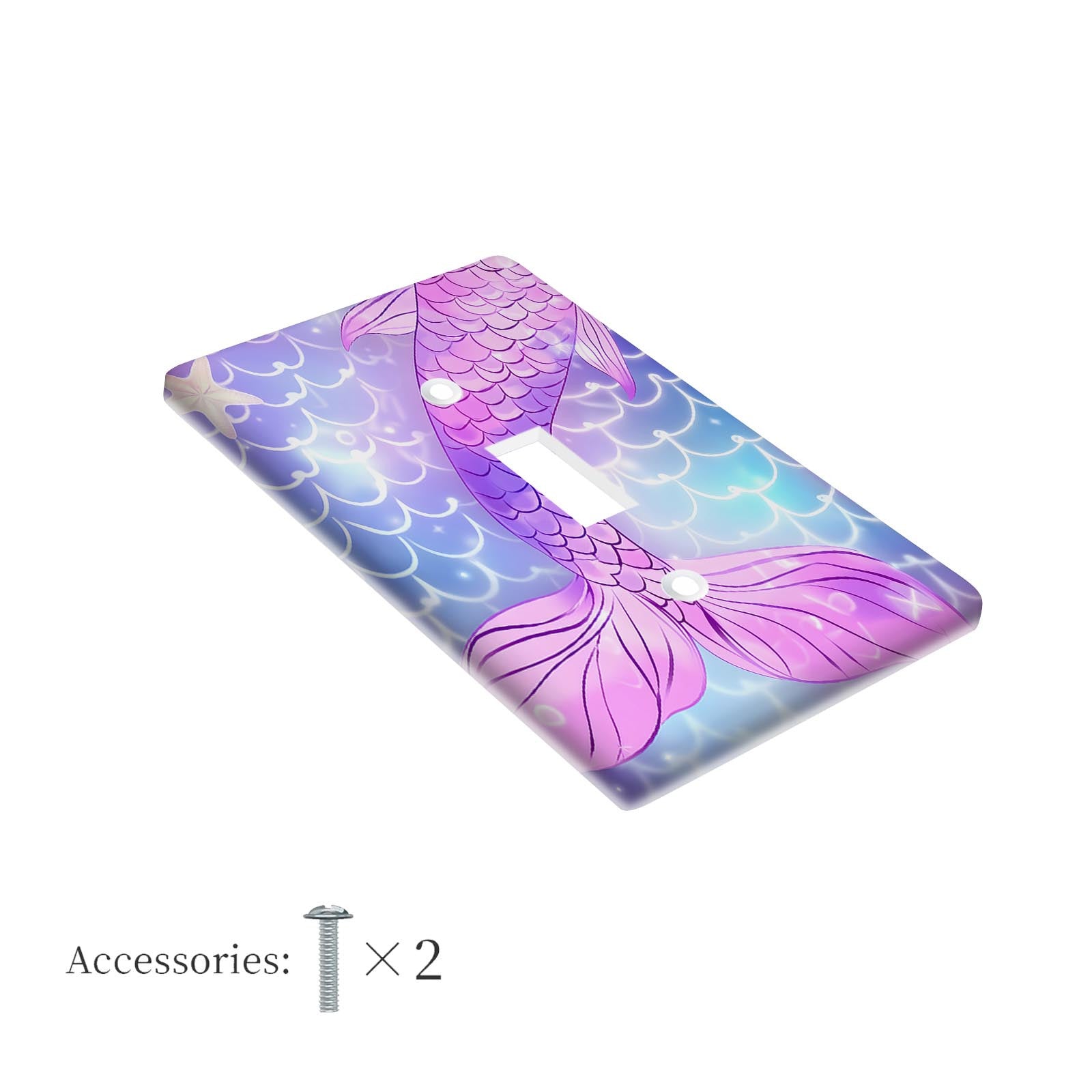 Mermaid-Inspired Wall Plate Cover for Home and Office Easy to Install in Bedrooms Kitchens Bathrooms