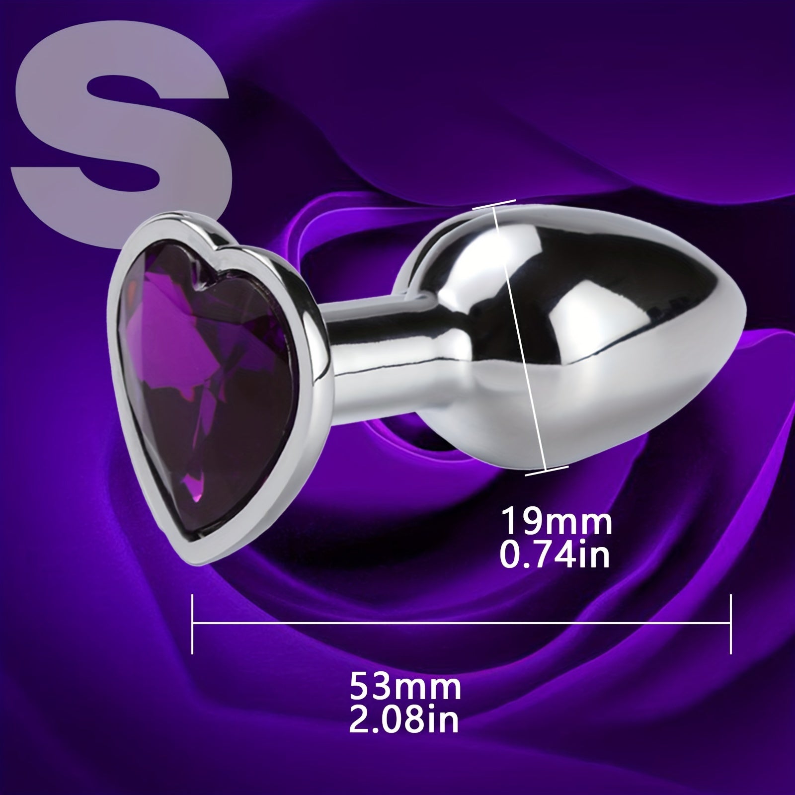 Ayollar Erkaklar Juftliklar Rostdan Qilichli Qotishli Polad Anal Plagin Yurak Shaklidagi Orqa O'yinchoq Seks O'yinchoqi