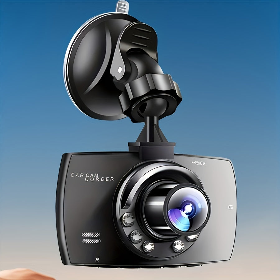 720P HD Car Dash Camera with 6.1cm IPS Display Wide Angle HDR Night Vision