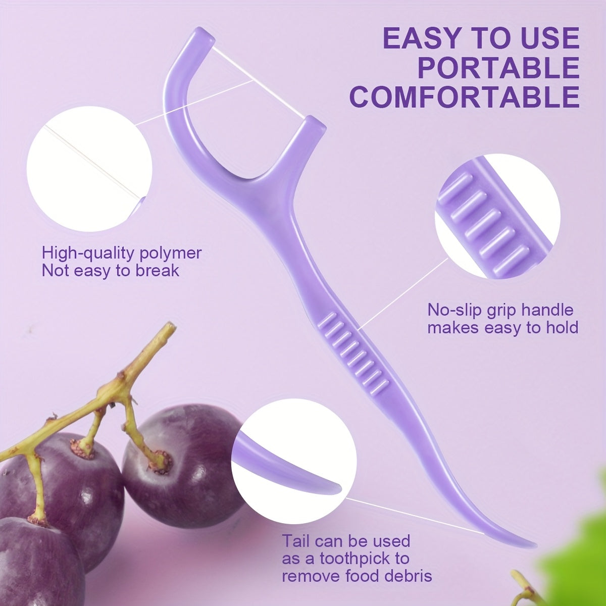 Dental Floss Sticks 600/300/150/50/30 Disposable High Elasticity Toothpicks