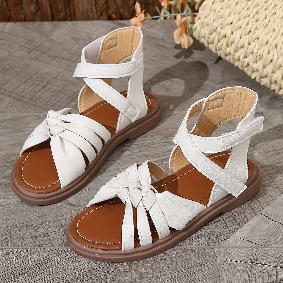 Girls Open Toe Sandals Lightweight Breathable Summer Beach Shoes