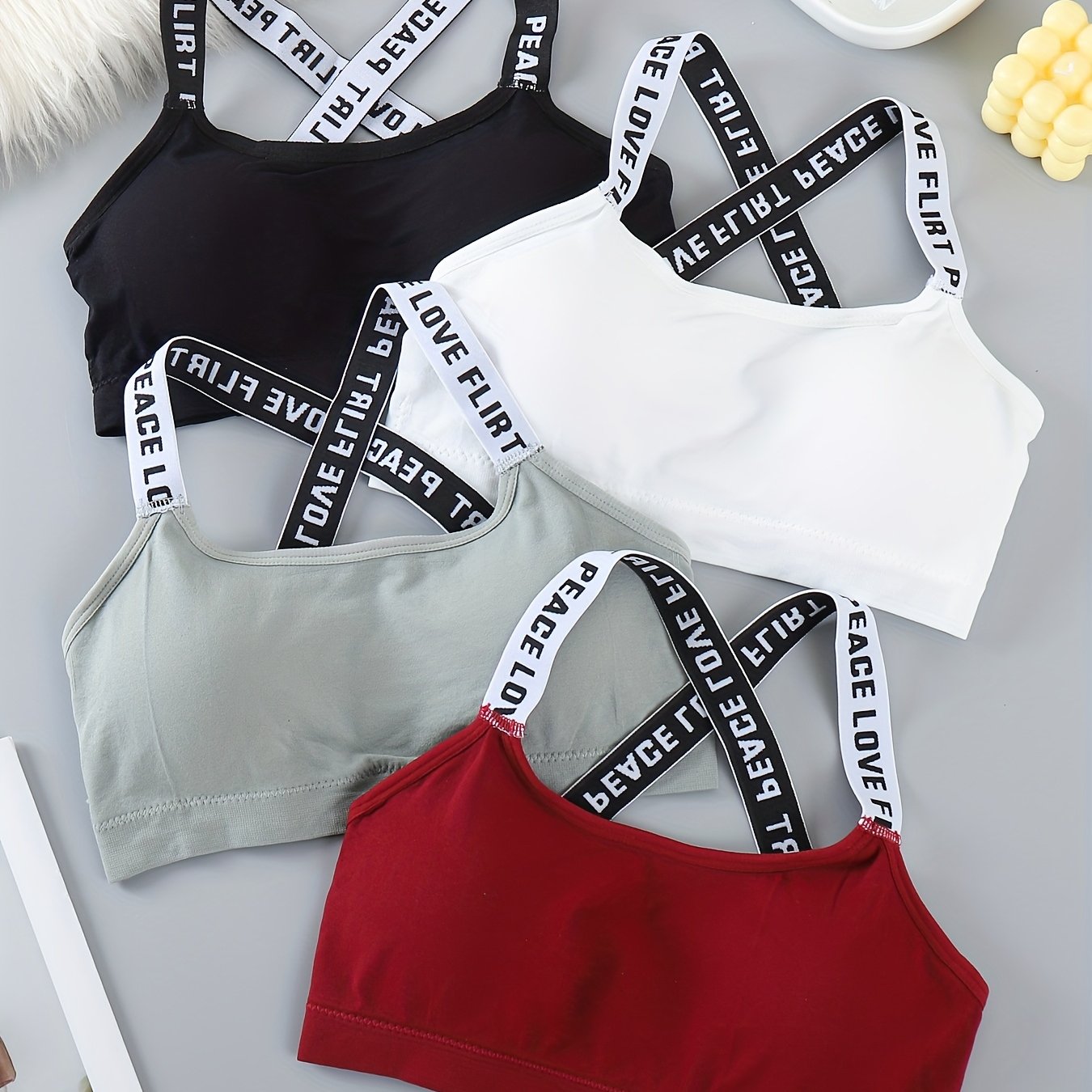 Women's Sports Bras Pack Padded Breathable Sleeveless Running Yoga Activewear