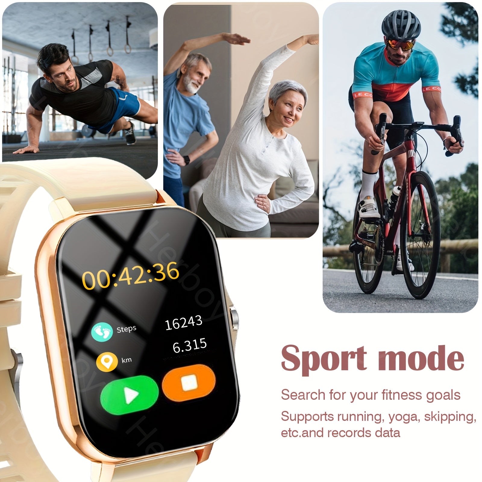 2025 Smart Watch Wireless Calling Sports Modes Call Alerts SMS Notifications Compatible with iPhone Android